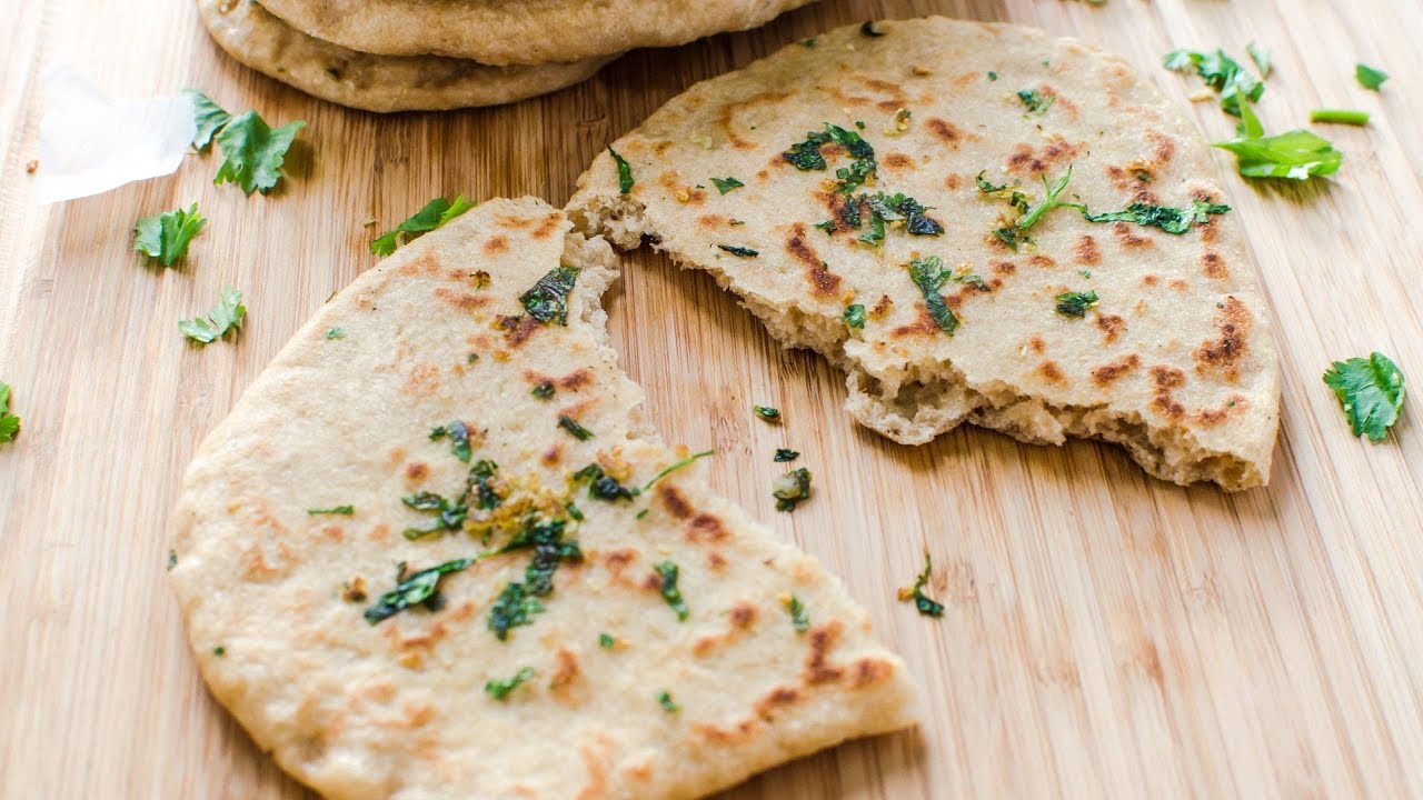 Hjemmebagt naan brød